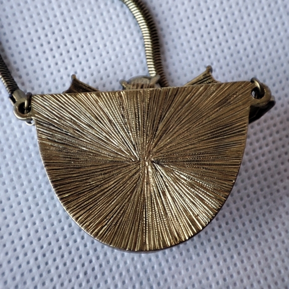 Lia Sophia Outlet Signed Oil Slick Oxidized Brass Necklace NWT - Picture 9 of 12